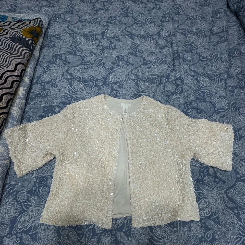 Size Medium Sequined Top - Picture 3 of 6